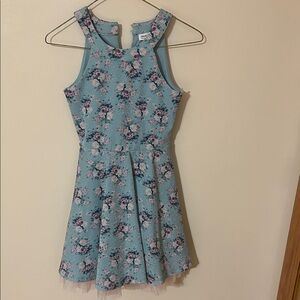 Beautees Blue Floral Kids Dress 8